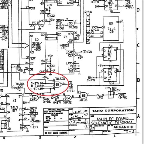 Arkanoid Pcb Repair Full Schematics Link Ukvac Uks Video Arcade