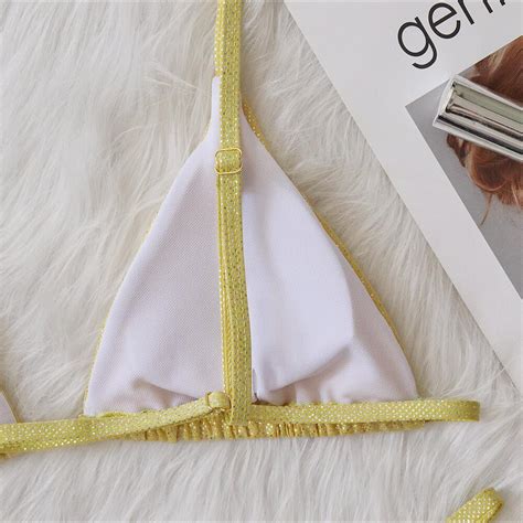 2022 New Rhinestone Bikini Women Sexy Crystal Diamond Micro Swimwear Brazilian Thong Biquini