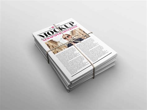 Free Newspaper Advertising Mockup Psd