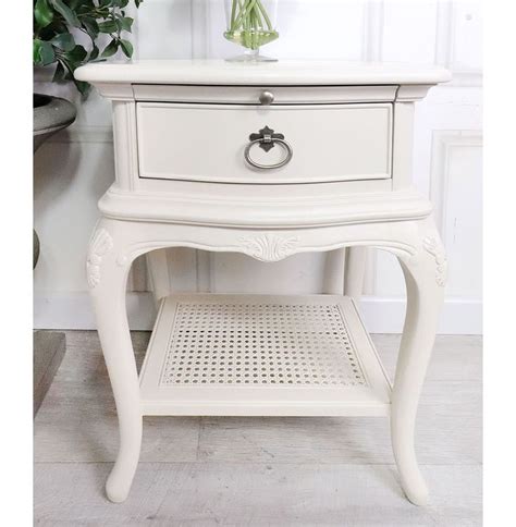 French Style Cream Bedside Table Cream Bedside Tables Grey Bedside