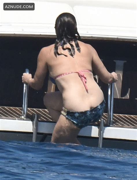 Gina Gershon Sexy Seen In A Bikini On Boat AZNude