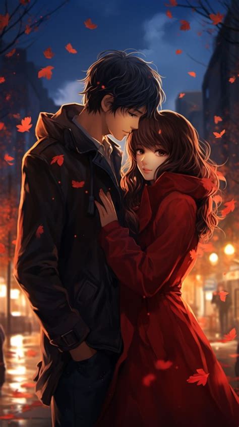 Cute Love Anime Couple Romantic Aesthetic (12) Wallpaper , Images and ...