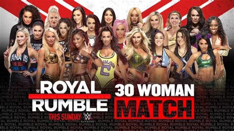 Wwe Royal Rumble 2020 30 Woman Royal Rumble Match Youtube