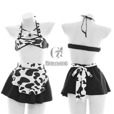 Sexy Maid Cows Lingerie Cosplay Costume For Sale