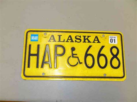 1991 Alaska Slogan License Plate - The Last Frontier