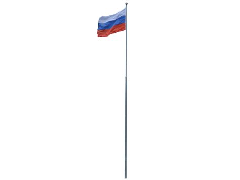 Надежный уличный алюминиевый флагшток 6 м.