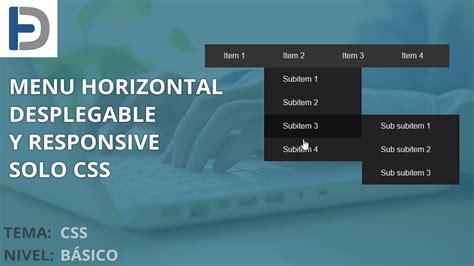 Crear Un Men Horizontal Desplegable Con Efectos Solo Con Css Youtube