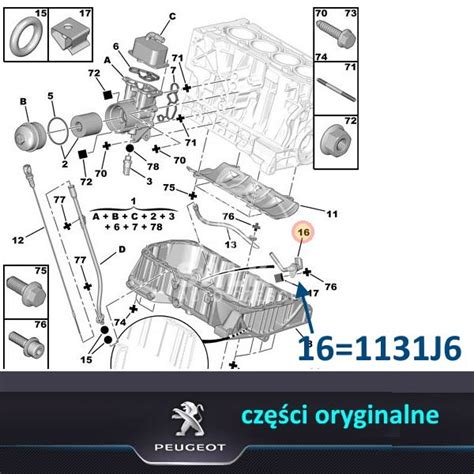 Czujnik Poziomu Oleju Citroen Peugeot V Nowy Orygina Psa