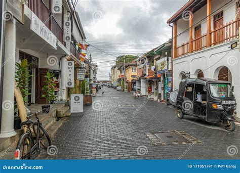 Galle Sri Lanka August 21 2019 Alleyway In Old Town Galle With