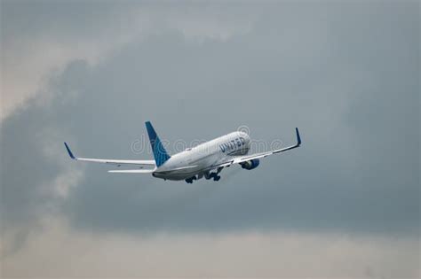 N Ua United Airlines Boeing Jet In Zurich In Switzerland