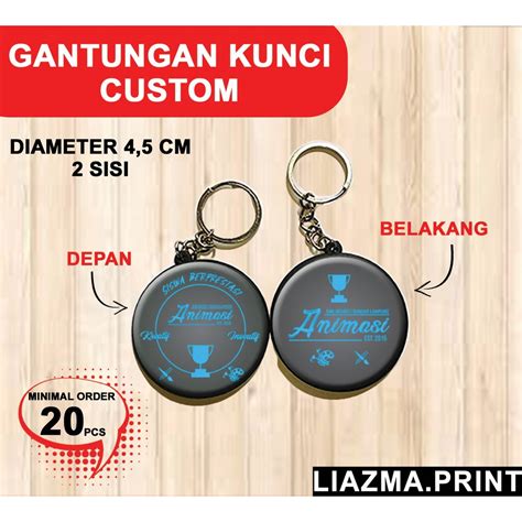 Jual GANTUNGAN KUNCI 2 SISI CUSTOM Shopee Indonesia