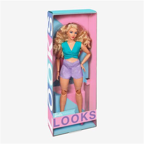 Barbie Looks Doll Blonde Color Block Outfit With Waist Cut Out HJW BarbiePedia