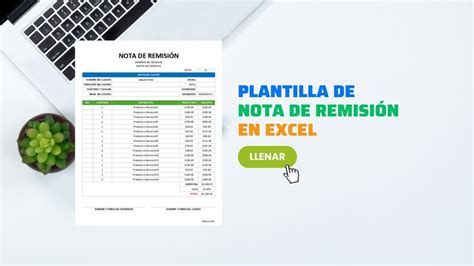 Plantilla de Nota de Remisión en Excel GRATIS didocu