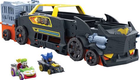 HOT WHEELS TRANSPORTER BATMAN AUTOPŘEPRAVNÍK ZÁVODNÍ DRÁHA VYSTŘELOVAČ AUTÍČKA HXN Allegro