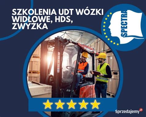 Szkolenia UDT wózek widłowy HDS zwyżka Pruszków Sprzedajemy pl