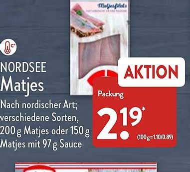 Nordsee Matjes Angebot Bei ALDI Nord 1Prospekte De