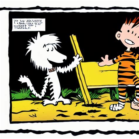 Prompthunt Calvin And Hobbes In The Style Of Bill Waterson Single