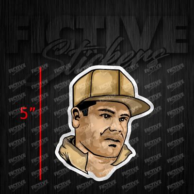 Joaquin Guzman Loera El Chapo Cartoon Sticker Decal 5" | eBay