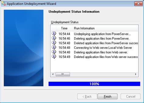 Undeploying With The Deployment Profile Mode PowerServer Toolkit