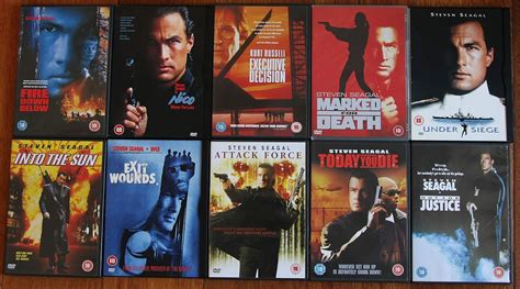 Steven Seagal Collection Dvds Out For Justice Nico Into The Sun Exit