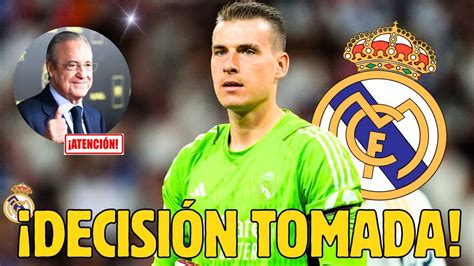 ESTA CERRADO LUNIN SORPRENDIÓ A TODOS NOTICIAS DEL REAL MADRID HOY