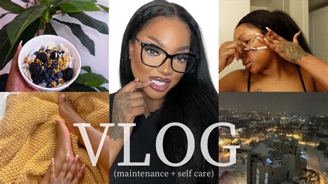 Week Vlog Diy Maintenance Nails Hair Lashes Facial Self Care