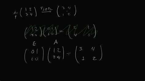 Matrices Elementales Youtube