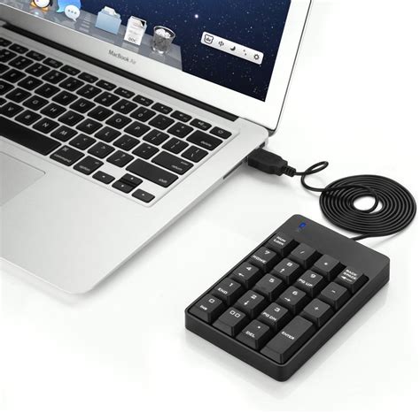 seenda Wired Numeric Keypad 19-Key Corded USB Number Pad External ...