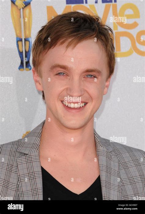 Tom Felton Arrives 2010 Mtv Movie Awards Hi Res Stock Photography And