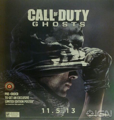 Call Of Duty Ghosts Launching Nov 5 According To Leaked Poster Polygon