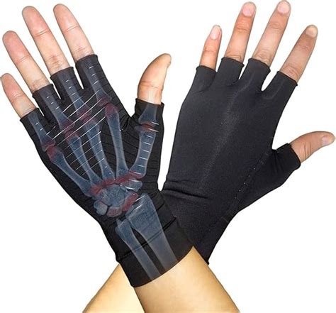 Fingerless Copper Gloves Compression Gloves Arthritis Therapy Gloves Relief From Joint