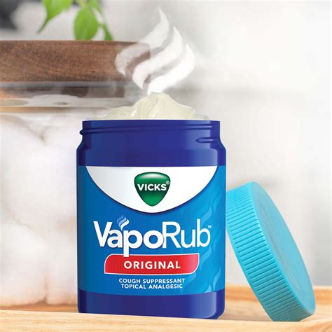 Vicks Vaporub Topical Chest Rub And Analgesic Ointment Over The Counter Medicine 1 76 Oz