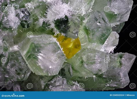 Natural Green Ghost Phantom Quartz Crystal Cluster Healing Specimen