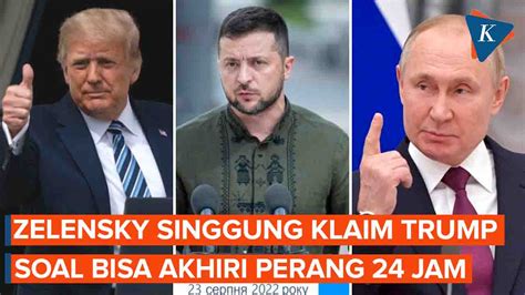 Video Pernyataan Zelensky Soal Klaim Trump Bisa Akhiri Perang Rusia