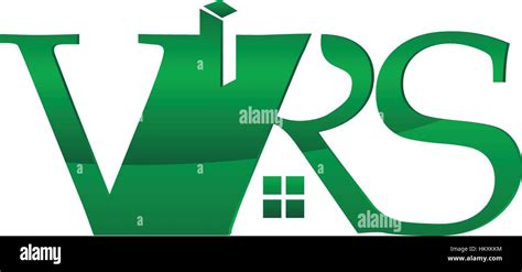 emblem letter vrs home building stock vector image art alamy