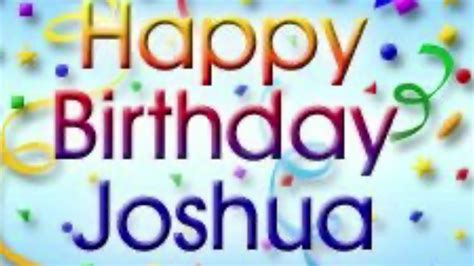 Happy Birthday Joshua 2020 Cv19 Youtube