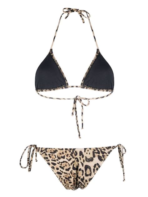 Reina Olga Susan Leopard Print Bikini Farfetch