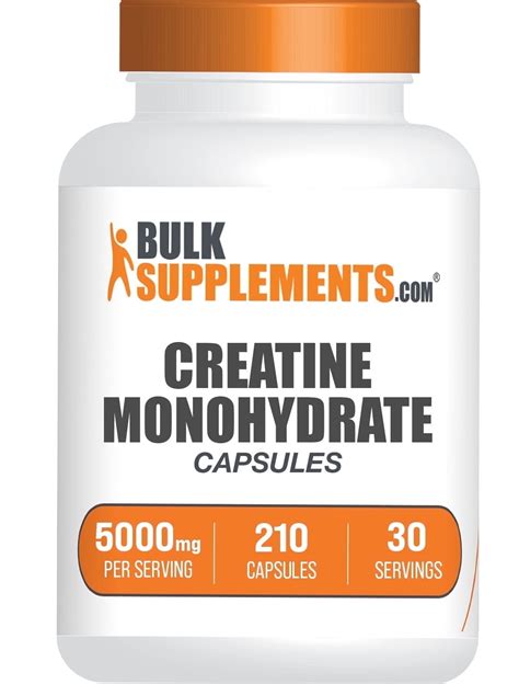 bulksupplements creatine monohydrate mg capsules bodybuilding