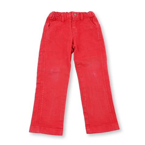 Pantalon Gar On D Occasion Petit Bateau Rouge Ans Encore Fois