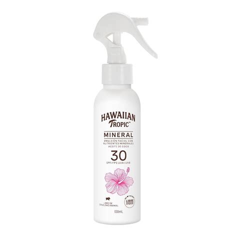 Protector Solar Hawaiian Tropic Mineral Aceite De Coco FPS 30 En Spray