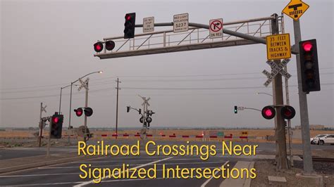 Railroad Crossing Near Signalized Intersections Youtube