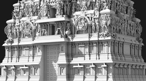 Hindu Temple 3d Model Turbosquid 1757356