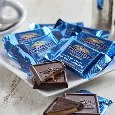 Ghirardelli Individually Wrapped Dark Chocolate Sea Salt Caramel