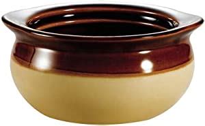 Amazon CAC OC 12 C Brown And Ivory 12 Oz Onion Soup Crock Bowl