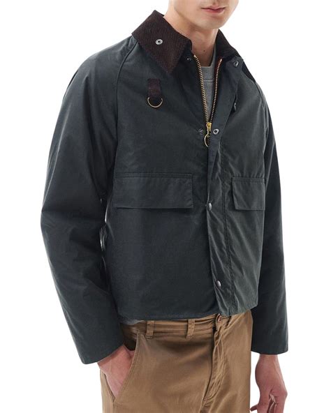 Barbour Lunar Spey Waxed Cotton Jacket In Black For Men Lyst