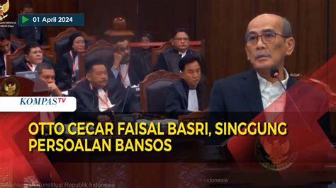 Otto Hasibuan Cecar Ahli Kubu Faisal Basri Di Sidang Mk Youtube