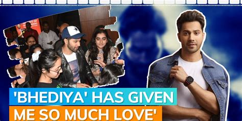 ʼbhediyaʼ Varun Dhawan Visits Gaiety Galaxy Theatre In Mumbai Seeks