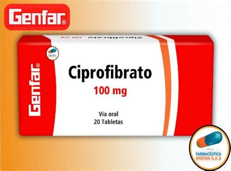 Ciprofibrato Mg Caja X Tabletas Genfar