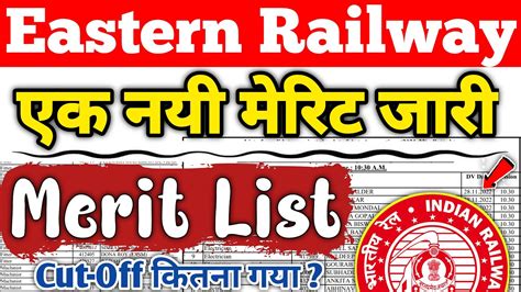 Eastern Railway Apprentice 2022 एक और मरट जर Eastern Railway