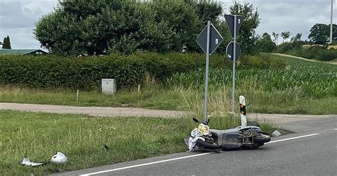 Tödlicher Unfall im Kreis Ansbach Roller kollidiert in Dürrwangen mit